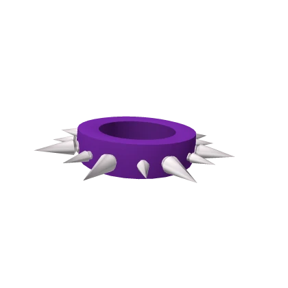 Purple Spiky Goth Necklace (3.0)