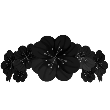 Black Flower Crown