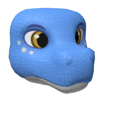 Blue Scalie Dragon Head