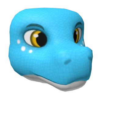 Cyan Scalie Dragon Head