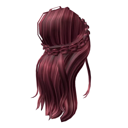 Braided Boho Princess in Dazzling Cranberry