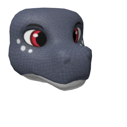 Dark Grey Scalie Dragon Head