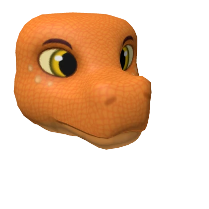 Orange Scalie Dragon Head