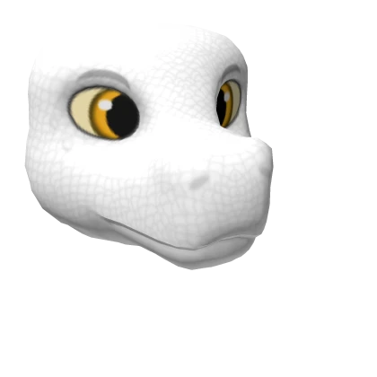 White Scalie Dragon Head