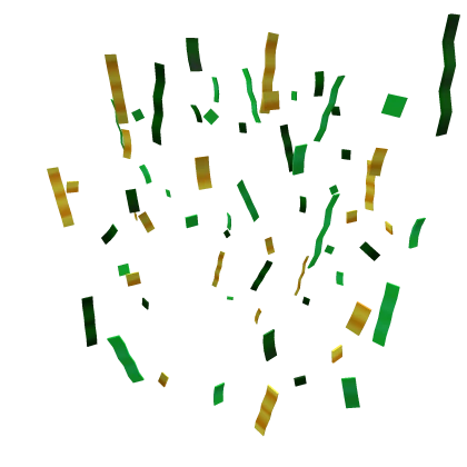 New Year's Green Confetti