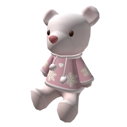 Christmas Polar Teddy Pink