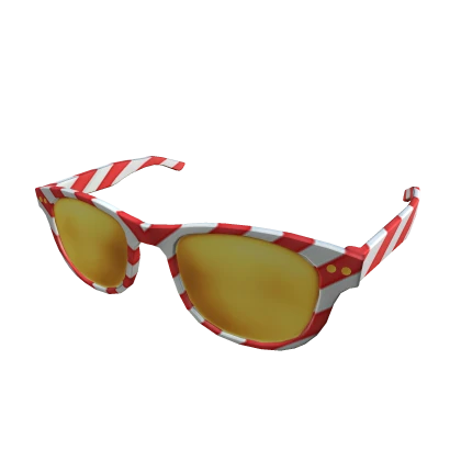 Golden Peppermint Wayfarer Sunglasses