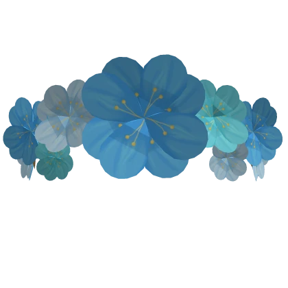 Blue Flower Crown