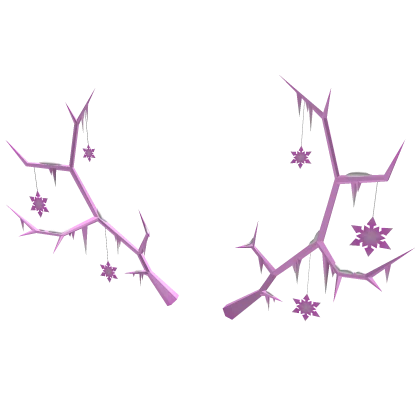 Pink Frozen Snow Antlers