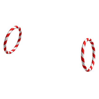 Candycane Hoop Earrings