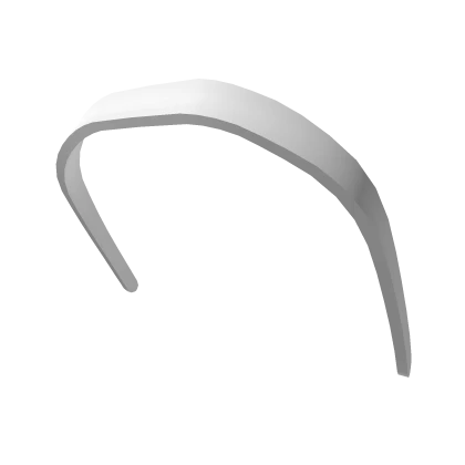 Low White Aesthetic Headband 