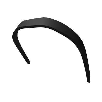 Low Black Aesthetic Headband 