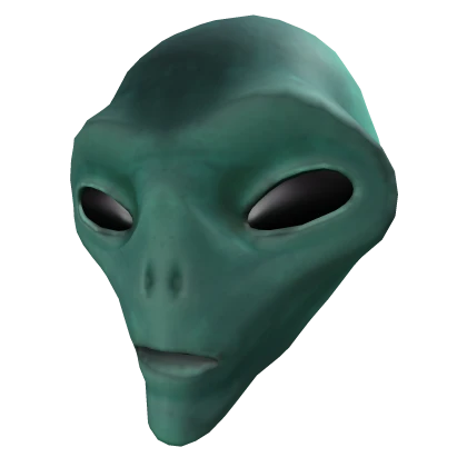 Oversized Turquoise Alien Head