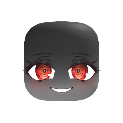 3D Chibi Creepy Smile - Red