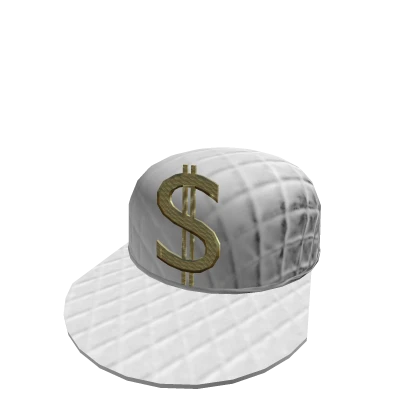 Gold and White Baseball Hat 