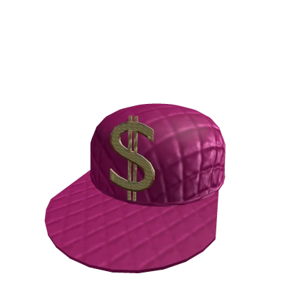 Gold and Pink Baseball Hat 