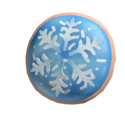 Blue Snow Cookie