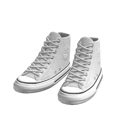 White Canvas Shoes
