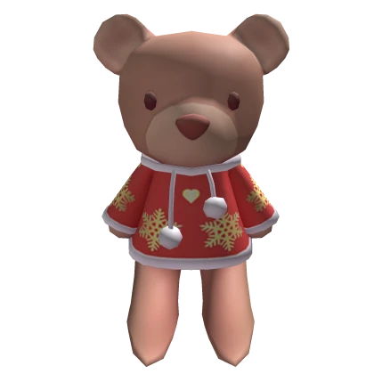 Oversized Christmas Teddy Red