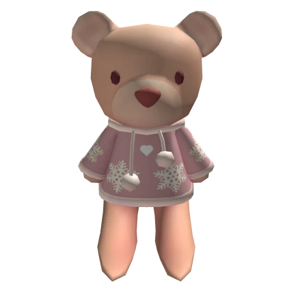 Oversized Christmas Teddy Pink