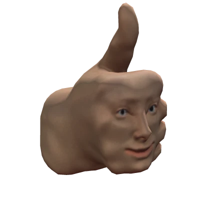 Realistic Thumbs Up Head