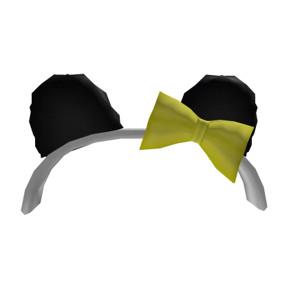 Panda Ears Headband Yellow