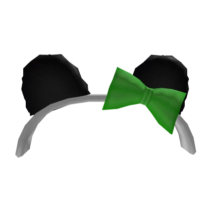 Panda Ears Headband Green