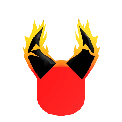 Bright Flaming Demon Horns