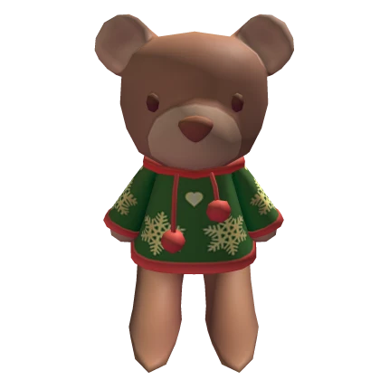 Oversized Green Christmas Teddy