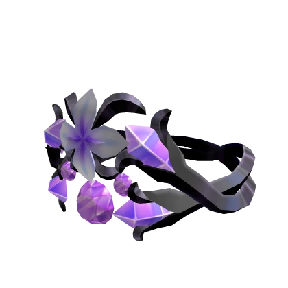 Ornamented Dark Orchid Crown