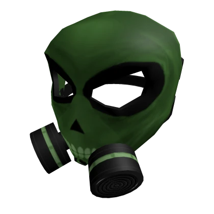 Green Skull Gas Mask