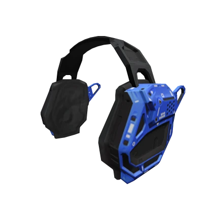 Blue Mecha Gamer Headphones