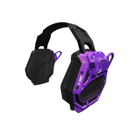 Purple Mecha Gamer Headphones