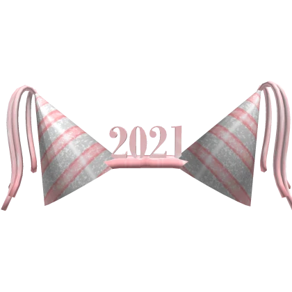 2021 New Years Pink Party Hat