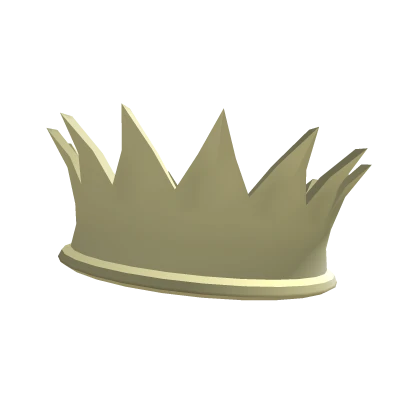 Gold Tilted Crown