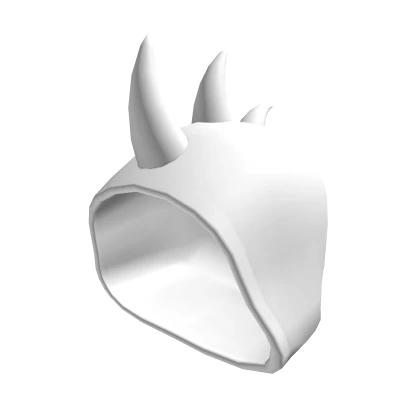 White Spiked Hood