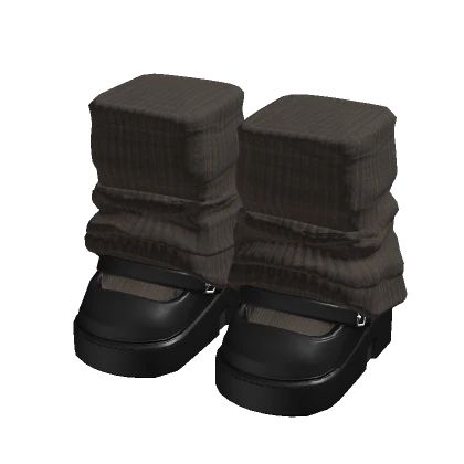 Doll Platform Shoes Brown