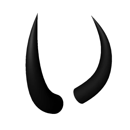 Black Demonic Horns