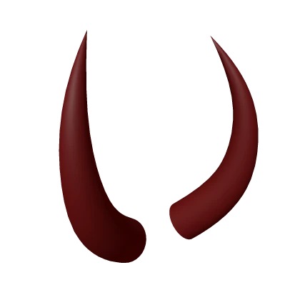 Maroon Demonic Horns