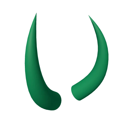 Green Demonic Horns