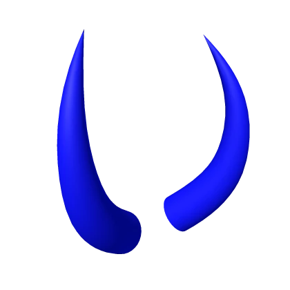 Blue Demonic Horns