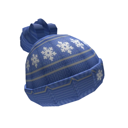 Blue Christmas Snow Beanie