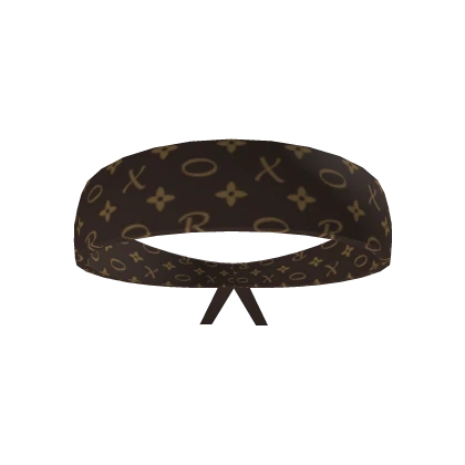 Brown and Gold Luxury Headband