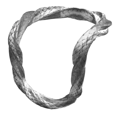 Silver Thick Spiral Chain