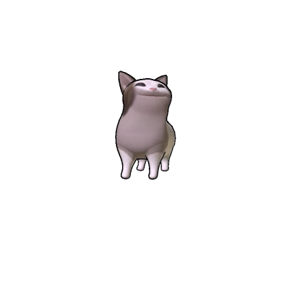 Pop Cat Bald Outline