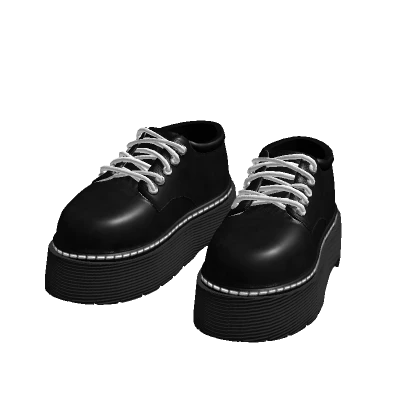 Black Platform Loafers