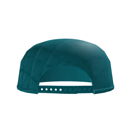 Turquoise Backwards Flatbrim Cap