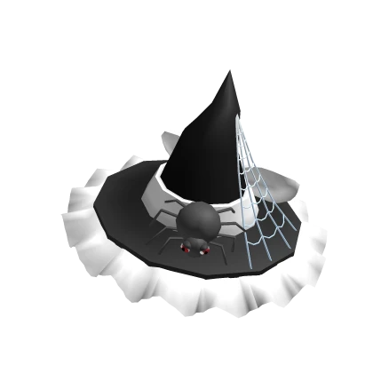 Spider Witch Hat - Black and White