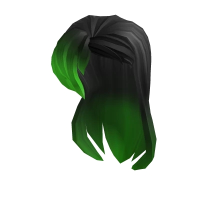 Long Rockstar Hair - Black & Green