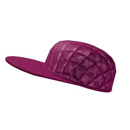 Pink Tilted Flat Brim Baseball Hat